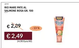 Prezzemolo e Vitale Rio mare paté al salmone rosa offerta