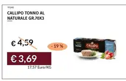 Prezzemolo e Vitale Callipo tonno al naturale offerta