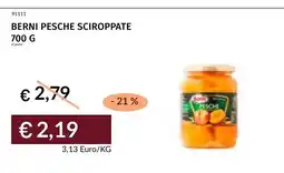 Prezzemolo e Vitale Berni pesche sciroppate offerta