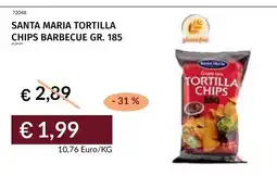 Prezzemolo e Vitale Santa Maria tortilla chips barbecue offerta