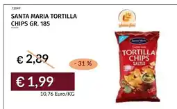Prezzemolo e Vitale Santa Maria tortilla chips offerta