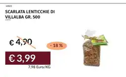 Prezzemolo e Vitale Scarlata lenticchie di Villalba offerta