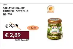 Prezzemolo e Vitale Sacca' friarielli sott'olio offerta