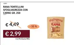 Prezzemolo e Vitale Rana tortellini sfogliagrezza con carne offerta