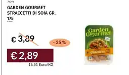 Prezzemolo e Vitale Garden Gourmet Straccetti di soia offerta