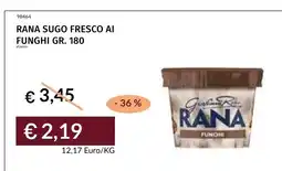Prezzemolo e Vitale Rana sugo fresco ai funghi offerta