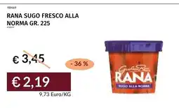 Prezzemolo e Vitale Rana sugo fresco alla norma offerta