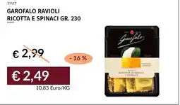 Prezzemolo e Vitale Garofalo ravioli ricotta e spinaci offerta