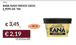 Prezzemolo e Vitale Rana sugo fresco cacio e pepe offerta