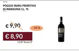 Prezzemolo e Vitale Poggio Maru Primitivo di Manduria offerta