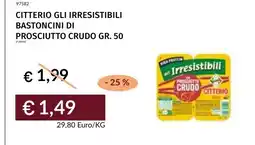 Prezzemolo e Vitale Citterio gli irresistibili bastoncini di prosciutto crudo offerta