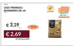 Prezzemolo e Vitale Legu triangoli rosmarino offerta