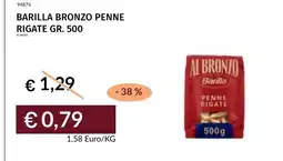Prezzemolo e Vitale Barilla Bronzo Penne Rigate offerta