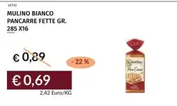 Prezzemolo e Vitale Mulino Bianco Pancarre Fette Gr. offerta