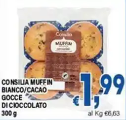DEM Consilia muffin bianco/cacao gocce di cioccolato offerta