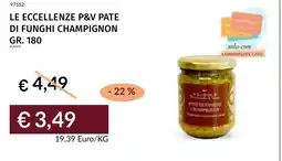 Prezzemolo e Vitale Le eccellenze P&V pate di funghi champignon offerta