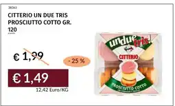 Prezzemolo e Vitale Citterio un due tris prosciutto cotto offerta