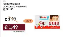 Prezzemolo e Vitale Ferrero Kinder Cioccolato Multipack offerta