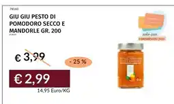 Prezzemolo e Vitale Giu giu pesto di pomodoro secco e mandorle offerta
