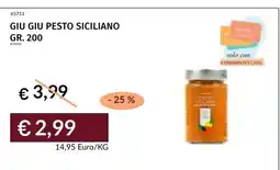 Prezzemolo e Vitale Giu Giu pesto siciliano offerta