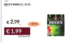 Prezzemolo e Vitale Beck's birra offerta