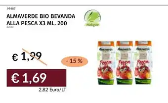 Almaverde bio bevanda alla pesca