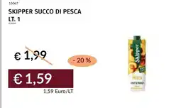 Prezzemolo e Vitale Skipper succo di pesca offerta