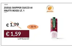 Prezzemolo e Vitale Zuegg Skipper succo ai frutti rossi offerta