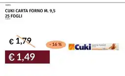 Prezzemolo e Vitale Cuki carta forno offerta