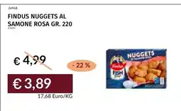 Prezzemolo e Vitale Findus nuggets al salmone rosa offerta