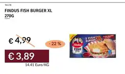 Prezzemolo e Vitale Findus Fish Burger XL offerta