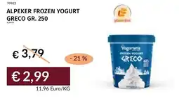 Prezzemolo e Vitale Alpeker frozen yogurt greco offerta
