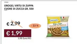 Prezzemolo e Vitale Orogel virtù di zuppa cuore di zucca offerta