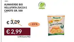 Prezzemolo e Vitale Almaverde bio vellutata zucca e carote offerta