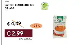 Prezzemolo e Vitale Sartor lenticchie bio offerta