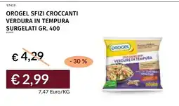 Prezzemolo e Vitale Orogel sfizi croccanti verdura in tempura offerta