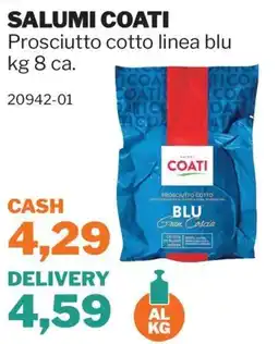 GrosMarket Prosciutto cotto linea blu Coati offerta