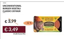 Prezzemolo e Vitale Unconventional burger vegetali classici offerta