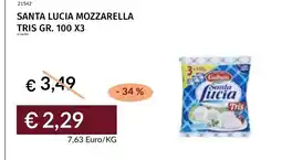 Prezzemolo e Vitale Santa Lucia Mozzarella Tris offerta