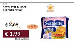 Prezzemolo e Vitale Sottilette burger cheddar offerta