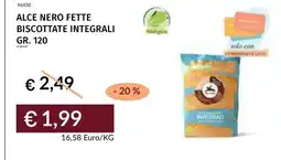 Prezzemolo e Vitale Alce Nero fette biscottate integrali offerta