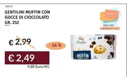 Prezzemolo e Vitale Gentilini muffin con gocce di cioccolato offerta