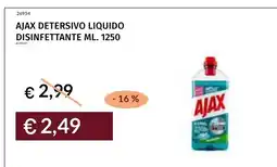 Prezzemolo e Vitale Ajax detersivo liquido disinfettante offerta