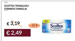 Prezzemolo e Vitale Scottex tovaglioli formato famiglia offerta
