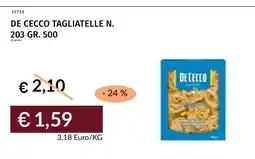 Prezzemolo e Vitale De Cecco tagliatelle n. offerta