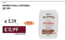 Prezzemolo e Vitale Rummo fusilli integrali offerta
