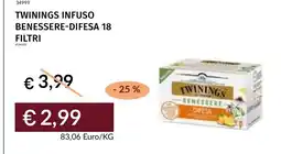 Prezzemolo e Vitale Twinings infuso benessere-difesa offerta