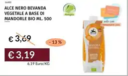 Prezzemolo e Vitale Alce Nero bevanda vegetale a base di mandorle bio offerta
