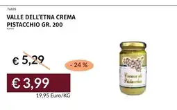 Prezzemolo e Vitale Valle dell'Etna Crema Pistacchio offerta