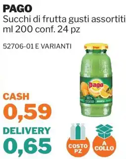 GrosMarket Succhi di frutta Pago offerta